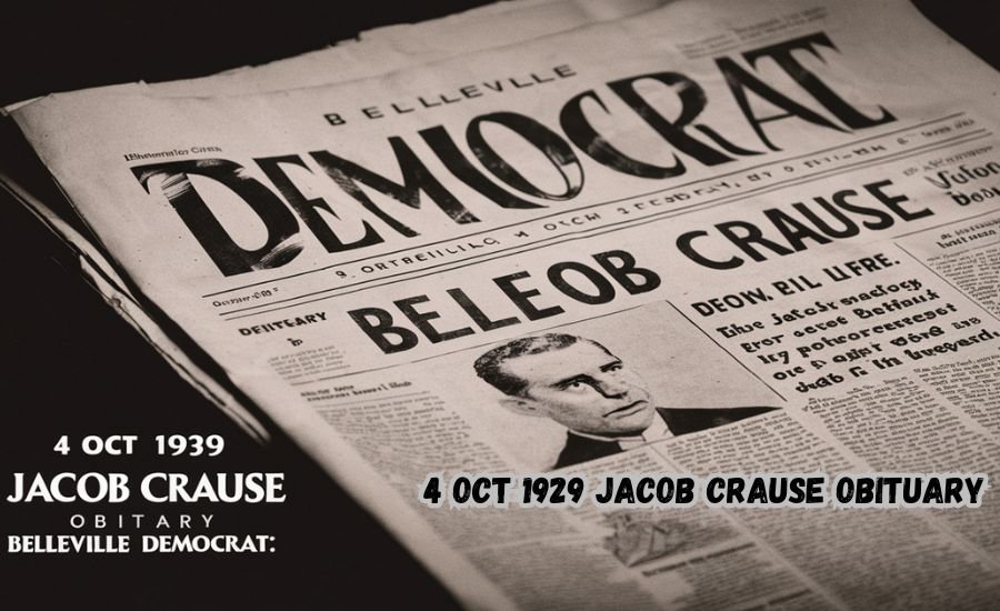 4 oct 1929 jacob crause obituary