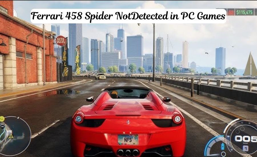 ferrari 458 spider not detected in pc games