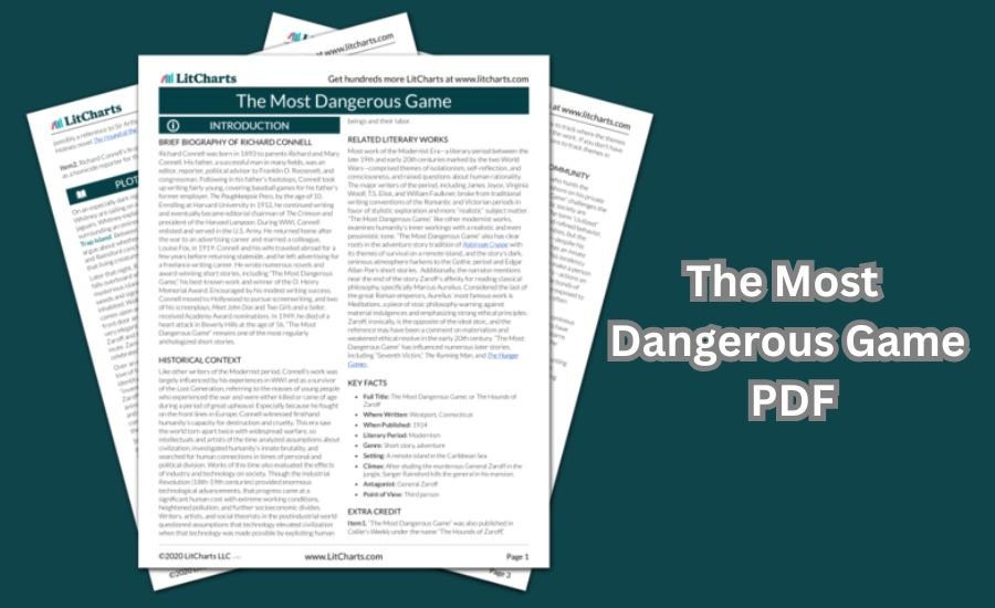 the most dangerous game pdf