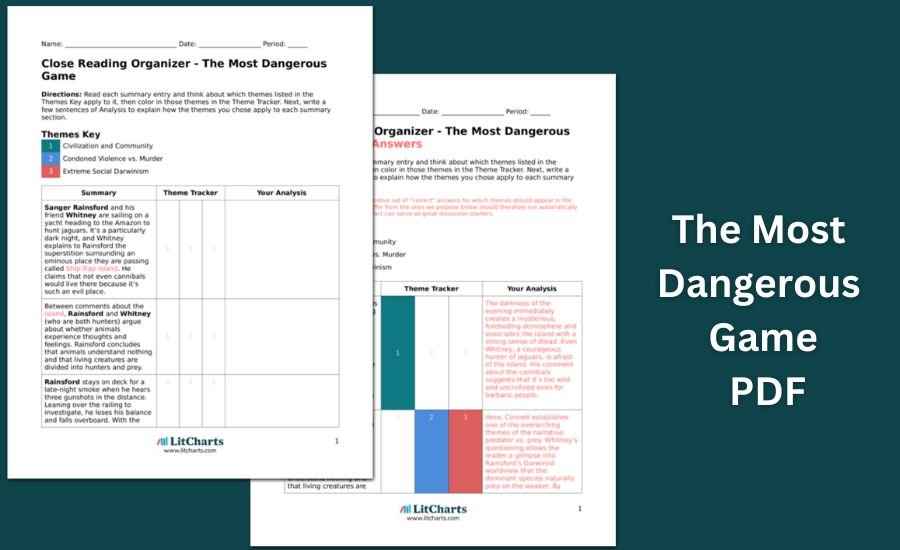 the most dangerous game pdf