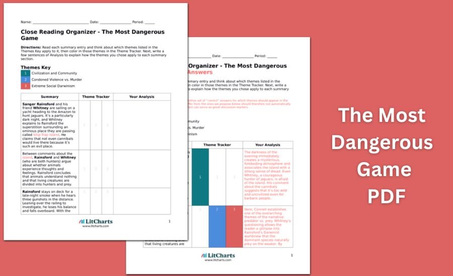 the most dangerous game pdf